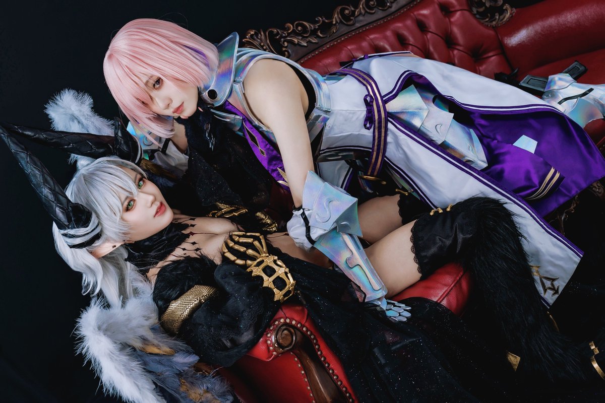 9_E_D_'s tweet photo. 「嫌いなもの、なんてありませんよ。
　　　　　　　　　ええ、まったく」　　　　　　　　

──────────────────・
[ Cosplay ] Fgo リリス @9_E_D_
マシュ・キリエライト @Kanohazuku_cos https://t.co/EznAgrHaej