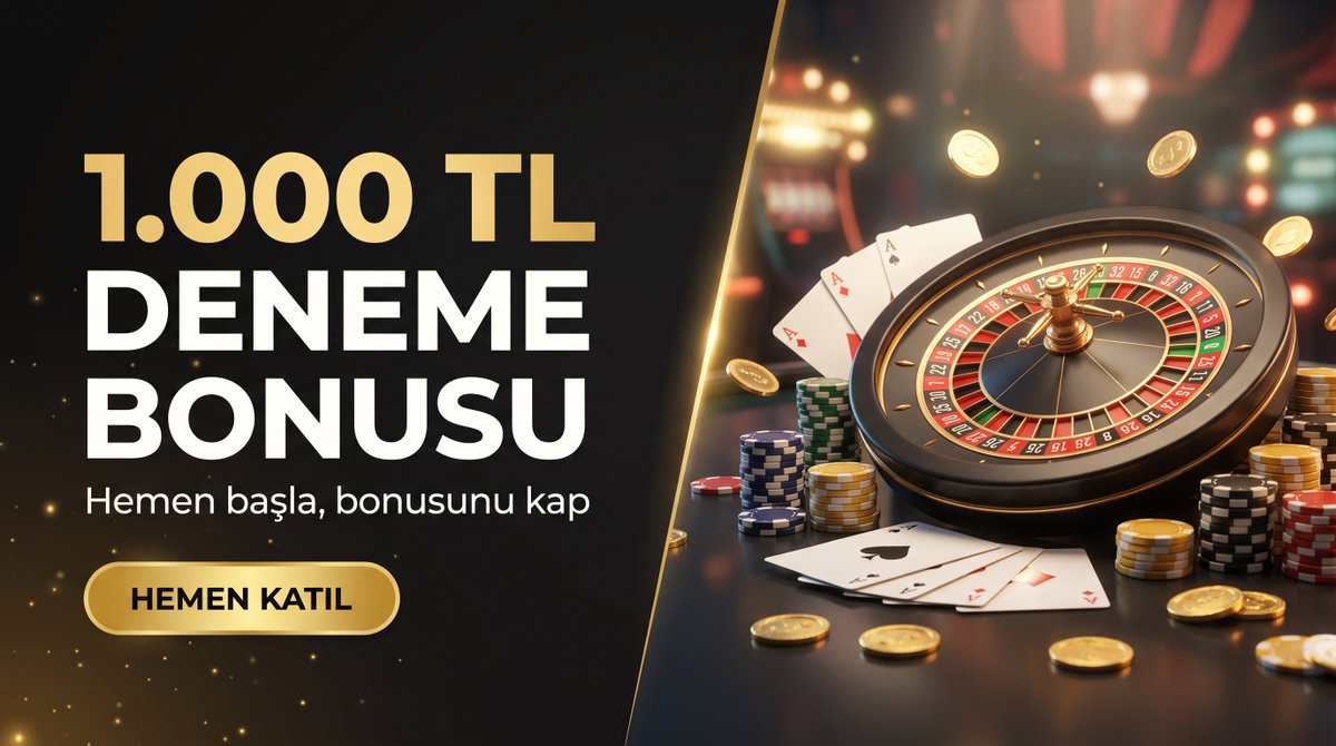GuncelBahisTR1's tweet photo. ✨ 1.000 TL'YE VARAN DENEME BONUSU!

🎁 Yeni fırsat arayanlar için güncel casino bonuslarını ve kampanyaları tek yerde incele.

🔗 Güncel giriş: https://t.co/nBN0DsH9w5
👉 Hemen keşfet!

#DenemeBonusu #CasinoBonusu #Bonus https://t.co/0U7iDo96yc