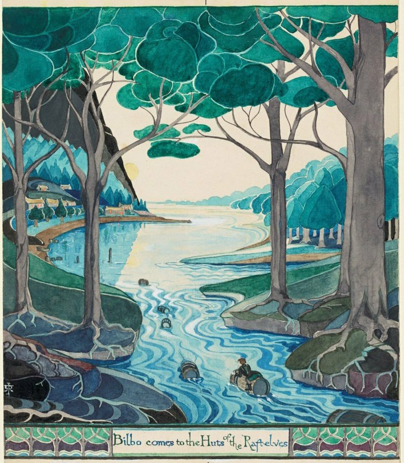 LandofLoreFilms's tweet photo. J.R.R. Tolkien’s own illustrations for 'The Hobbit'

#HobbitDay #TolkienTuesday https://t.co/0mZdry5xzM