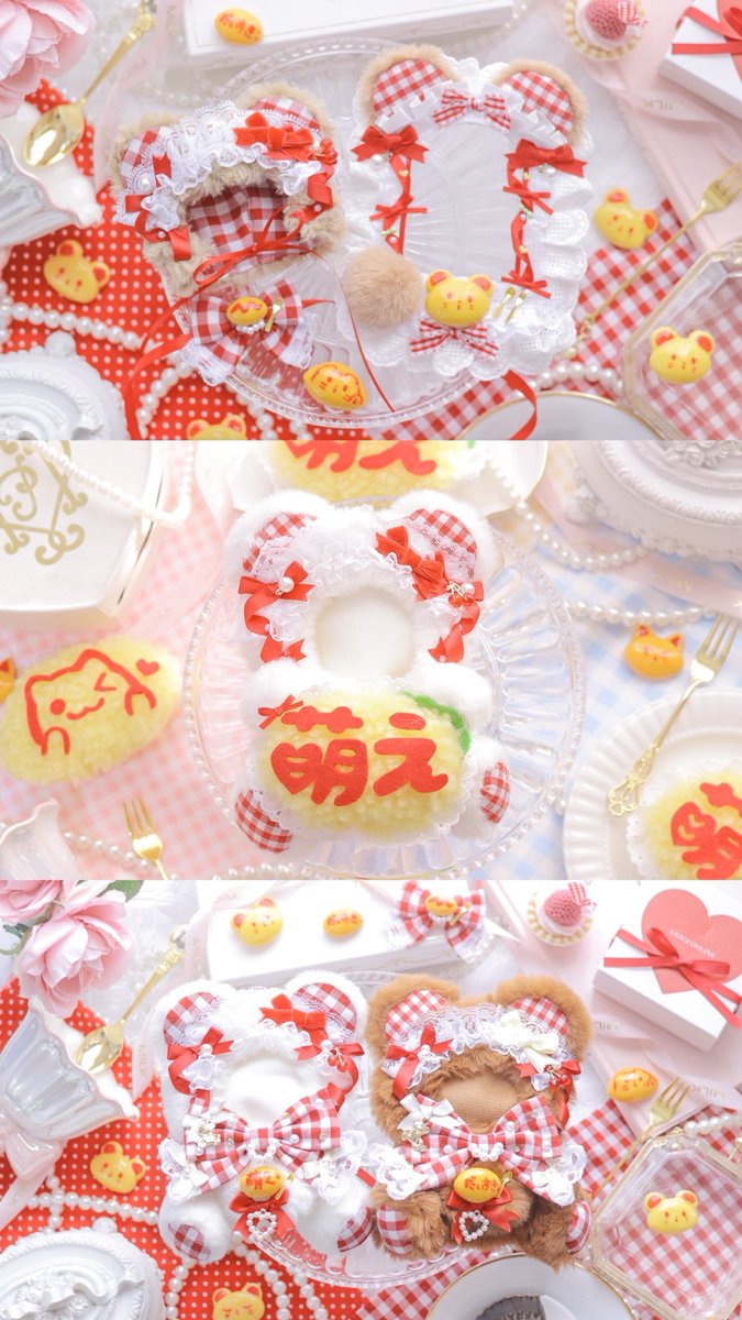 chinamitsu_gts's tweet photo. ⌢⌢⌢⌢⌢⌢⌢⌢⌢⌢⌢⌢
﹉﹉﹉﹉﹉ᥬᩤ﹉﹉﹉﹉﹉
萌きゅんおむらいす🩷🩵
おいしくなぁれ、萌萌きゅ〜ん♡゛

➹きぐるみ　10〜12サイズぬい用
➹お帽子　10〜12サイズぬい用
➹トレカケース　チェキサイズ/ブロマイド

BOOTH 月末〜/個人イベント10/24(土)
頒布予定です💭

　　∧___∧
｡＿(⸝⸝⸝o̶̶̷◡o̶̶̷⸝⸝)＿。
｜　(o 🎀o） ｜
(⌒⌒〇~〇⌒⌒)
￣⊥￣￣￣⊥￣
﹍﹍﹍﹍﹍﹍﹍﹍﹍﹍﹍
⌣⌣⌣⌣⌣⌣⌣⌣⌣⌣⌣⌣