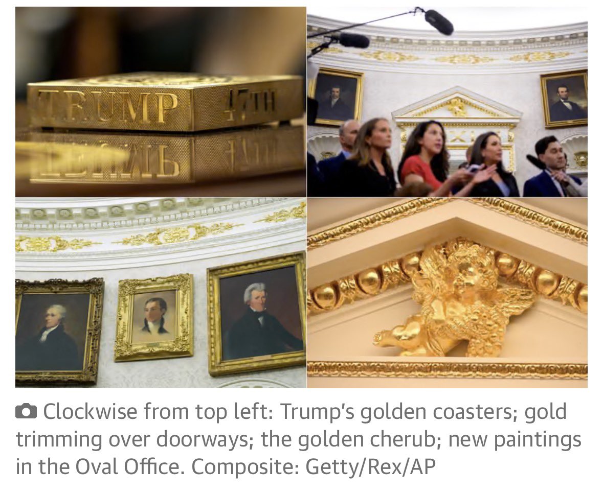 BadFoxGraphics's tweet photo. “It is called the Oval Office, and it should be treated with Decorum, Respect, and Dignity, not defiled by Third Rate Clowns” –Donald J. Trump https://t.co/E2Vx0r8KWh