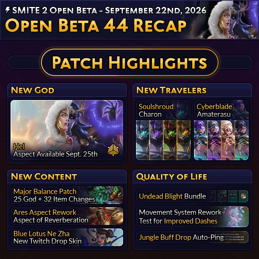 BluesUltra's tweet photo. The newly remodeled Hel and her Aspect of Divergence marks just some of the highlights for this week's SMITE 2 update, launching along with a major balance patch and more! https://t.co/dYjK1l23N5