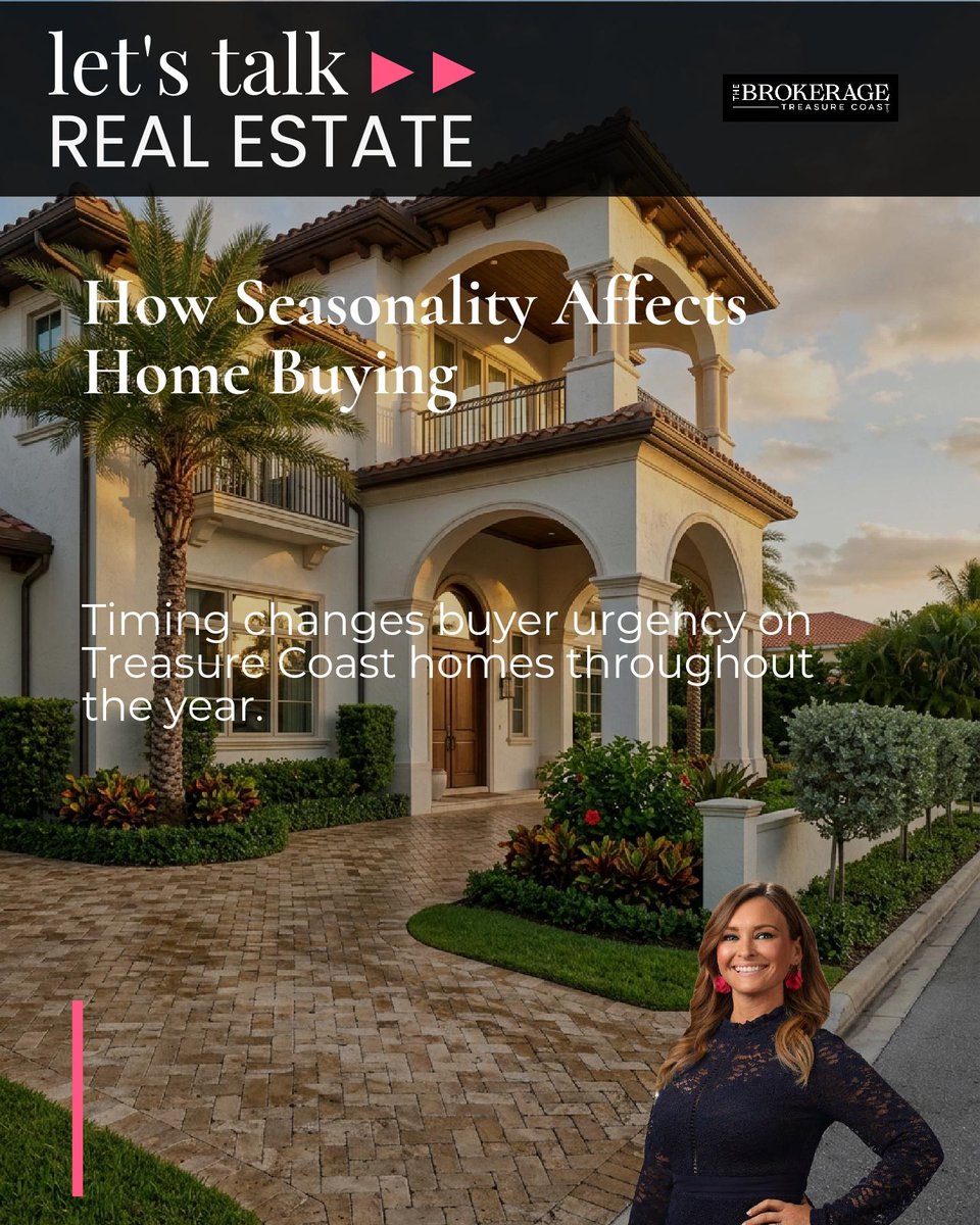 Stephenijo's tweet photo. Winter and early spring bring serious buyers rushing for Treasure Coast homes, while summer - fall shoppers tend to take their time and negotiate.

Which season matches your buying style? https://t.co/nxHUYdmTVl