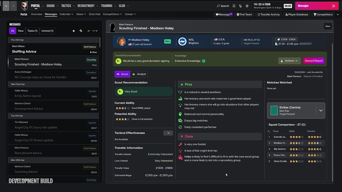DoctorBenjy's tweet photo. 🚨FM27 UI and Menu Changes have been announced!

🔥Top Bar Changes
🏅Updated Portal Screen (Customisable)
🏆Competition Screen Returns!
✉️Big Inbox Changes
🩳Custom Shortcuts/Button Mapping
✈️Landing Screen Updates

Football Manager 2027 is nearly here.. thoughts?! https://t.co/Qil1RPveXT