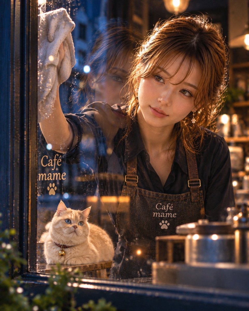 CafeMame_jp's tweet photo. 夜を磨く

雨粒の向こうに 灯りが揺れる
静かな夜を 大豆と仕舞う

#AIart #AIphotography https://t.co/Was8uU9dLa