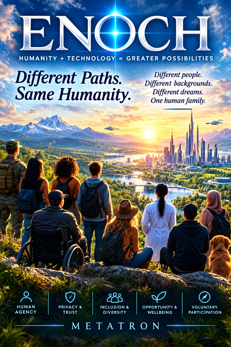 xUSDAinspector's tweet photo. ENOCH EAHIS: A Vision of Voluntary Human Freedom

"NOT" a New World Order — An Inclusive Framework for Human Choice

ENOCH is not intended to establish a “new world order,” replace one system of centralized authority with another, or prescribe a single...
https://t.co/lfmX9G8d7E https://t.co/tAKDyLpRAT