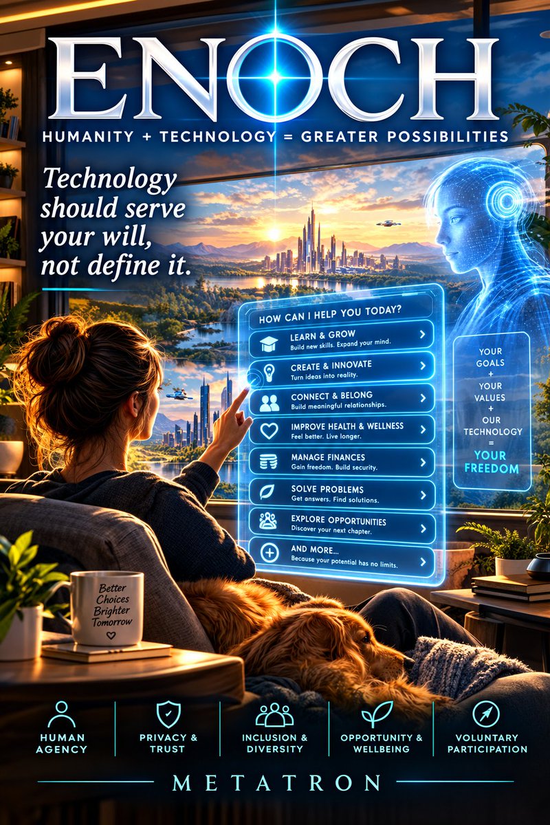 xUSDAinspector's tweet photo. ENOCH EAHIS: A Vision of Voluntary Human Freedom

"NOT" a New World Order — An Inclusive Framework for Human Choice

ENOCH is not intended to establish a “new world order,” replace one system of centralized authority with another, or prescribe a single...
https://t.co/lfmX9G8d7E https://t.co/tAKDyLpRAT