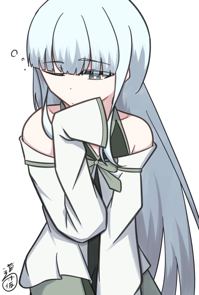 touka319's tweet photo. 落描き白雪茨。
シルバーウィークだし銀？髪うちの子描いとこと。
#うちの子 https://t.co/VKTeHmjsIN