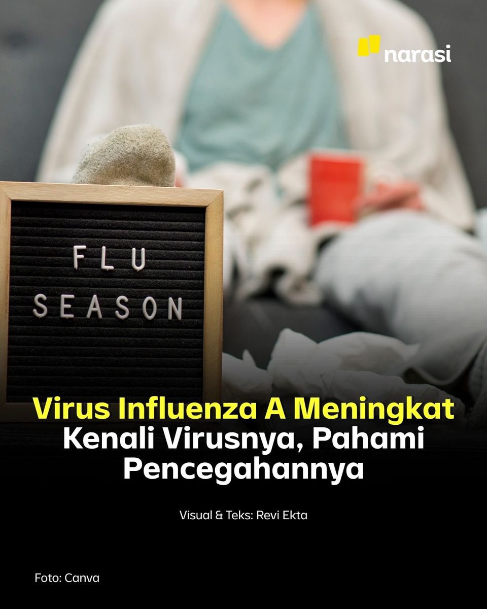 NarasiNewsroom's tweet photo. Kasus Influenza A meningkat di bulan September ini.

Berbeda dari flu pada umumnya, virus influenza A paling bahaya karena bisa berkembang jadi komplikasi seperti pneumonia, gagal napas, bahkan kematian. 

Kenali virus sedari dini dan pahami pencegahannya agar terhindar dari flu di musimnya ini. Baca sampai tuntas buat dapat penjelasan menyeluruh.

| Narasi Daily