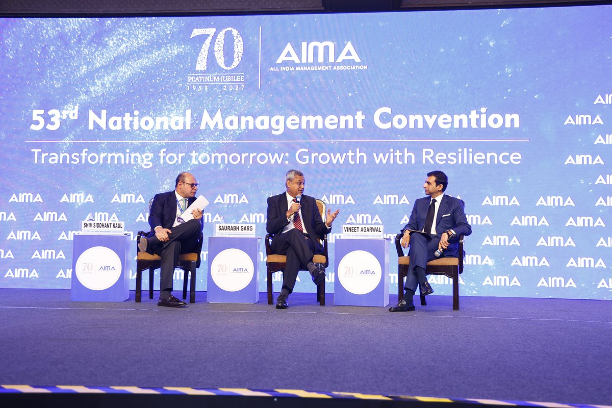 GoIStats's tweet photo. Dr. Saurabh Garg, Secretary, MoSPI, addressed a session at AIMA’s 53rd National Management Convention, highlighting the importance of building a harmonised data infrastructure to ensure that information is systematically discovered, understood, connected and effectively utilised.
He emphasised the need for harmonised government data, standardised definitions, metadata, identifiers and robust data quality assessment. Strengthening the foundation for AI, evidence-based decision-making and the vision of Viksit Bharat @2047.

For latest updates & insights, visit MoSPI’s official website: https://t.co/BbFzVJX6Gf

#MoSPI #AIMA #DataHarmonisation #ViksitBharat2047 #OfficialStatistics #DataForDevelopment #DataQuality #AdministrativeData #ViksitBharat2047

@Rao_InderjitS @_saurabhgarg @PIB_India @PibMospi  @mygovindia @NITIAayog @aimaindia