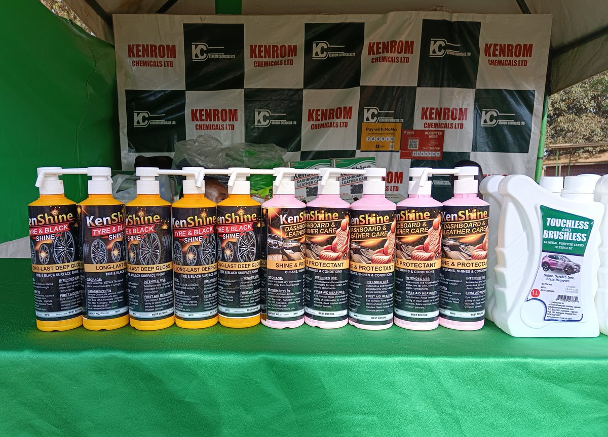 KenromChemcals's tweet photo. Bannamasaka! Bannabuddu! Bannayuganda mwenna! 🇺🇬

Twabasazeeko dda wano ku CBS PEWOSA Exhibition, ku Mbuga y’Essaza ewa Pookino. 💚

Mujje tubawe ekisinga! ✨

#KenromChemicals #QualityWithPurpose https://t.co/qRhvLM27kY