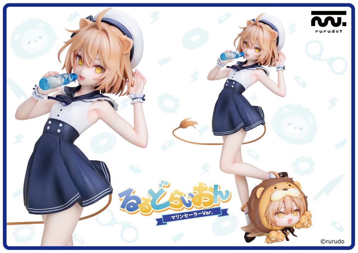 rurudo_'s tweet photo. 🦁るるどらいおん マリンセーラーver.⚓

ピンクチャーム様にてフィギュア化していただきました！！
現在ご予約受付中です！なにとぞ…！！！ https://t.co/776zii2VqE