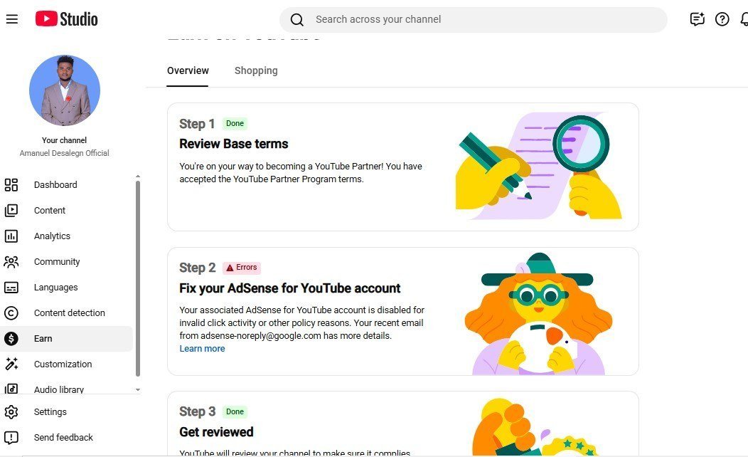 Matuelabel's tweet photo. Hello @TeamYouTube, my Step 2 AdSense association has been frozen for over 95 days due to a closed profile. Frontline chat is unable to escalate (Case ID: 4-8932000040869). Can a specialist please manually reset/unlink Step 2 on the backend? https://t.co/iaqbuLauGX