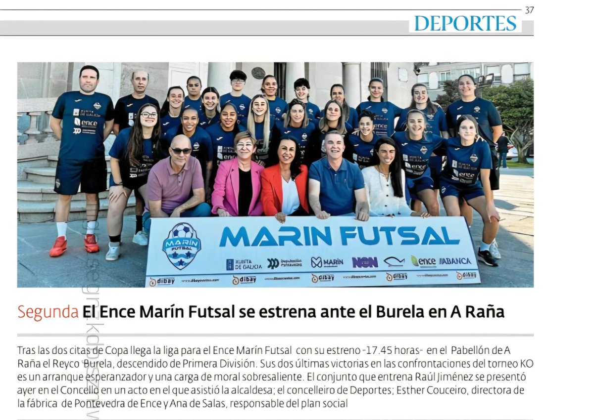 marin_futsal's tweet photo. Prensa ๐ฐ๐๏ธ
@Diario_Pontev
@Farodevigo
@ConcellodeMarin
@Grupo_Ence
ยกยกยก๐๐ช๐ผ๐ฝ๐ช ๐ฎ๐ต ๐ฏ๐ฒ๐ท๐ช๐ต, ๐๐๐ก๐ฬ๐ ๐๐ค๐ฃ๐ข๐๐โโโ
#xuntadegalicia #concellodemarin #EncePlanSocialPontevedra #deputaciondepontevedra https://t.co/ut28rQe220
