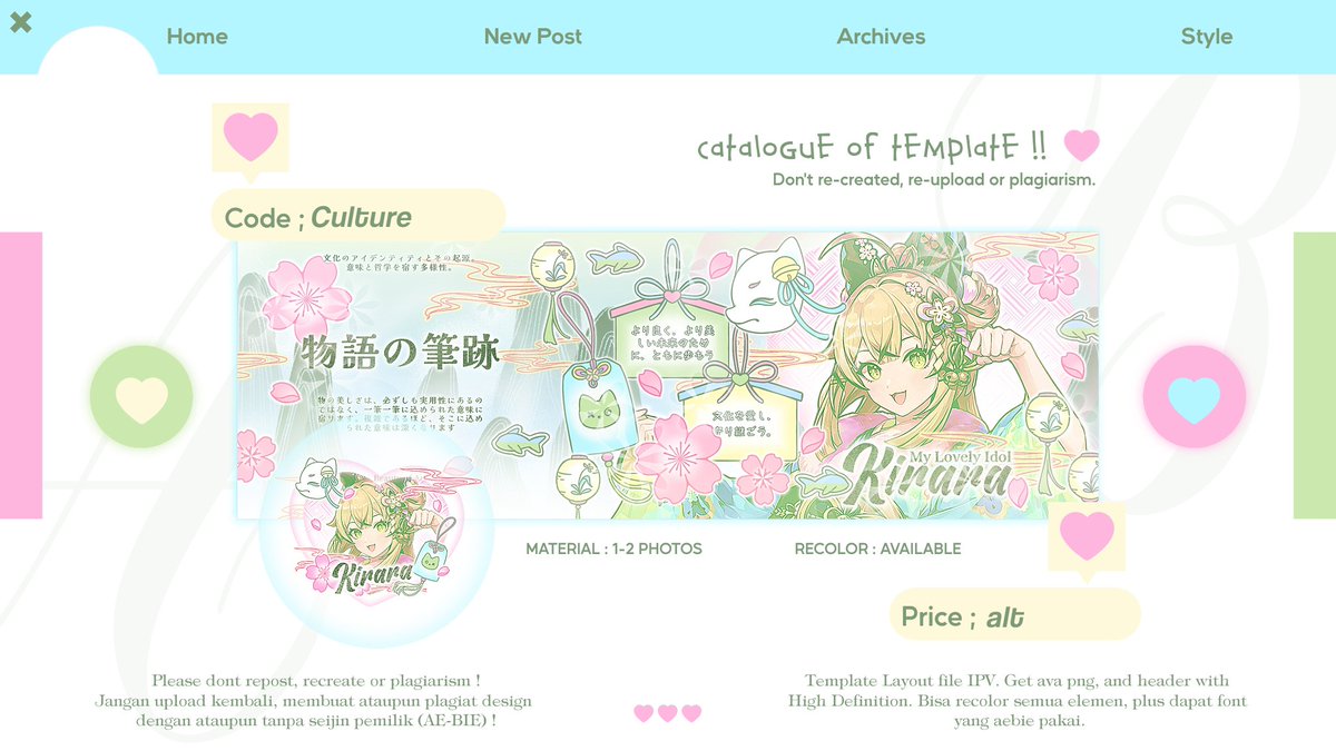 kooakv's tweet photo. 🎋 . . Hello, bies ?! #bealanja #zonauang 🌷
A retweet would be appreciated ⭐ !

。。Aebie bawa template layout dengan design baru yang super elegan✨ dan cantik 🎭 cocok banget buat katalog kamu yang cozy itu!! 🎐 ？！

Cek selengkapnya di alt yups~ 666 https://t.co/8QQib4U1k4
