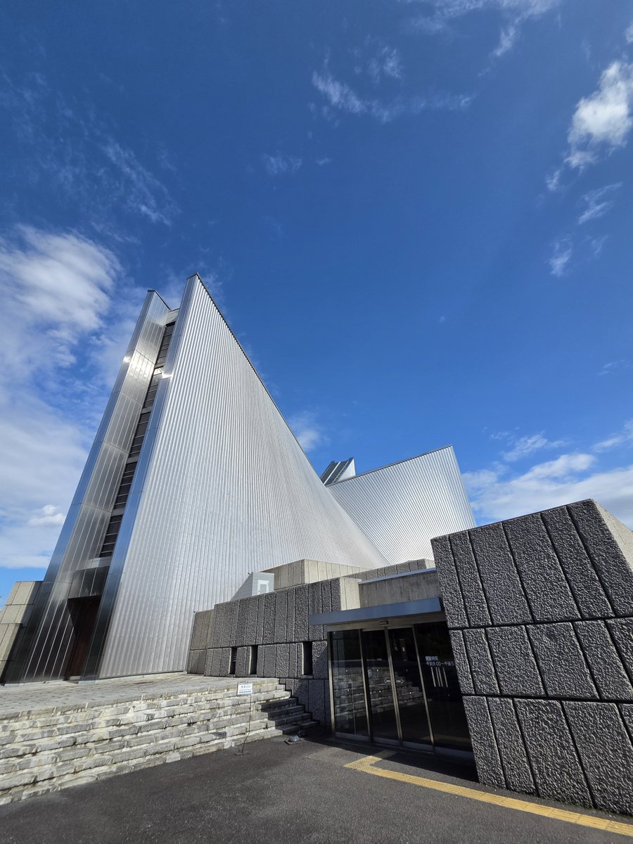 vermont_dr's tweet photo. ☆東京カテドラル聖マリア大聖堂
☆意匠　丹下健三
☆最も好きな建築家の作品の中で、
　一番見たかった建造物
(4枚目は内部撮影禁止なのでネットより拝借) https://t.co/TwrMLvCBpt