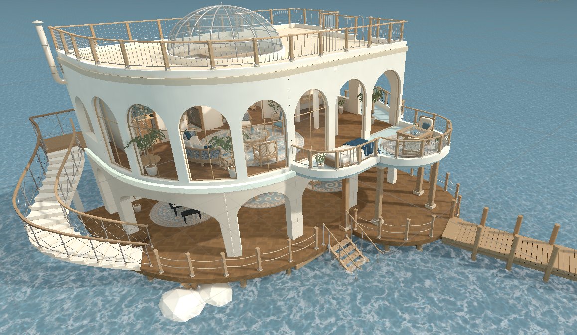 retasu_496's tweet photo. 🌊 Marine Atelier 公開しました！
ワールド制作未経験から、GPT-6 Astraと対話しながらBlender/Unity MCPで制作。
「非クリエイター×AI」でどこまで作れるのか技術検証です。
※Skybox / Ocean Shader / Curtain：既存アセット
#VRChat_world紹介
https://t.co/bsWNjFDBaa https://t.co/FzghbII3oS