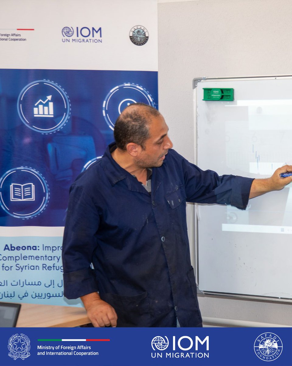FondationSafadi's tweet photo. Highlights from the Maintenance and Welding training in tripoli and Bekaa designed to enhance readiness for employment in Lebanon and beyond. Delivered by Al Safadi Foundation in collaboration with @IOMLebanon’s Abeona Project. Supported by @ItalyMFA_int. https://t.co/N9kmLzOQJF
