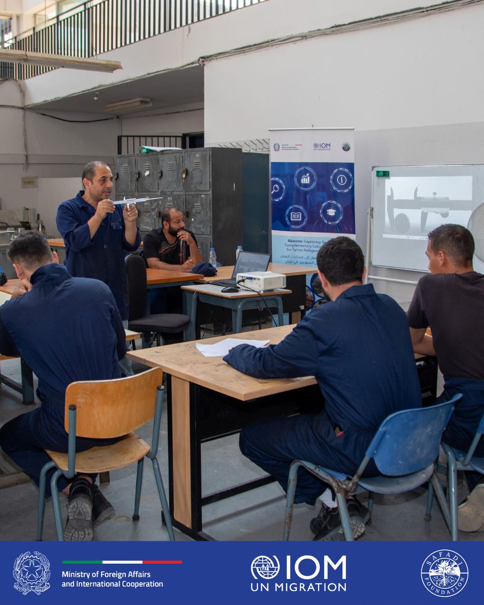 FondationSafadi's tweet photo. Highlights from the Maintenance and Welding training in tripoli and Bekaa designed to enhance readiness for employment in Lebanon and beyond. Delivered by Al Safadi Foundation in collaboration with @IOMLebanon’s Abeona Project. Supported by @ItalyMFA_int. https://t.co/N9kmLzOQJF