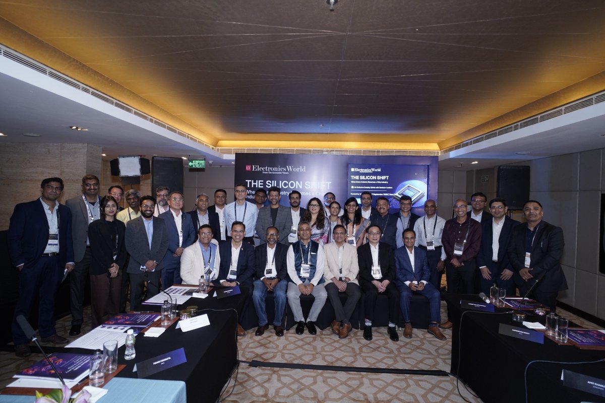 ETElectronics_'s tweet photo. The Economic Times Business Verticals in association with HCLTech, where senior leaders from across the semiconductor ecosystem examined what this shift means for technology companies and for India.

#ETElectronicsWorld #BrandConnectInitiative https://t.co/vnCAbDjt8p