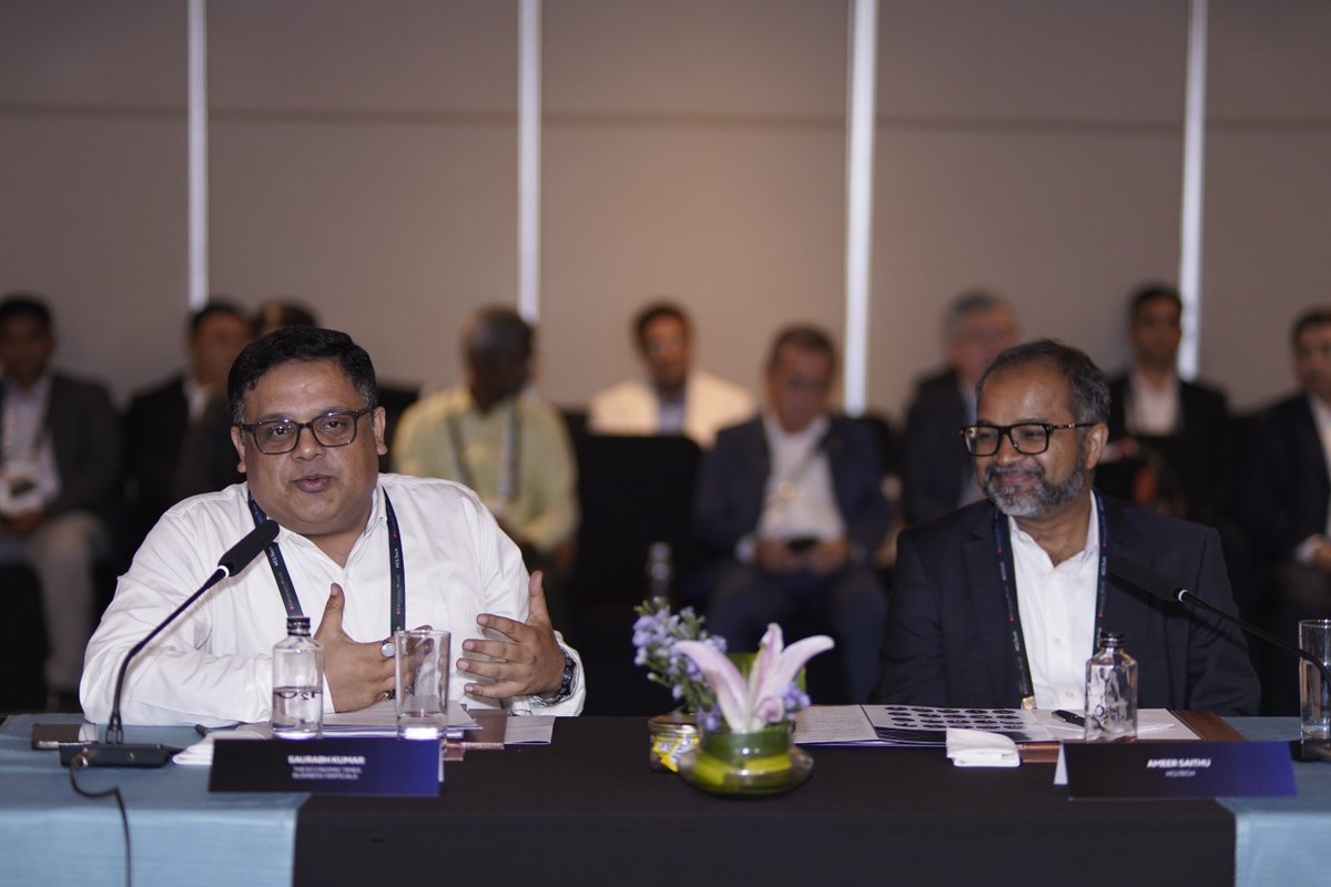 ETElectronics_'s tweet photo. The Economic Times Business Verticals in association with HCLTech, where senior leaders from across the semiconductor ecosystem examined what this shift means for technology companies and for India.

#ETElectronicsWorld #BrandConnectInitiative https://t.co/vnCAbDjt8p