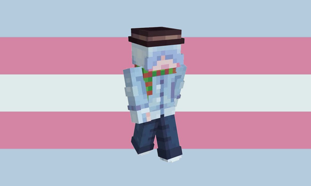 deadspiderlily's tweet photo. made a trans flag for people who like hax (me) https://t.co/lcDuGLZXG5