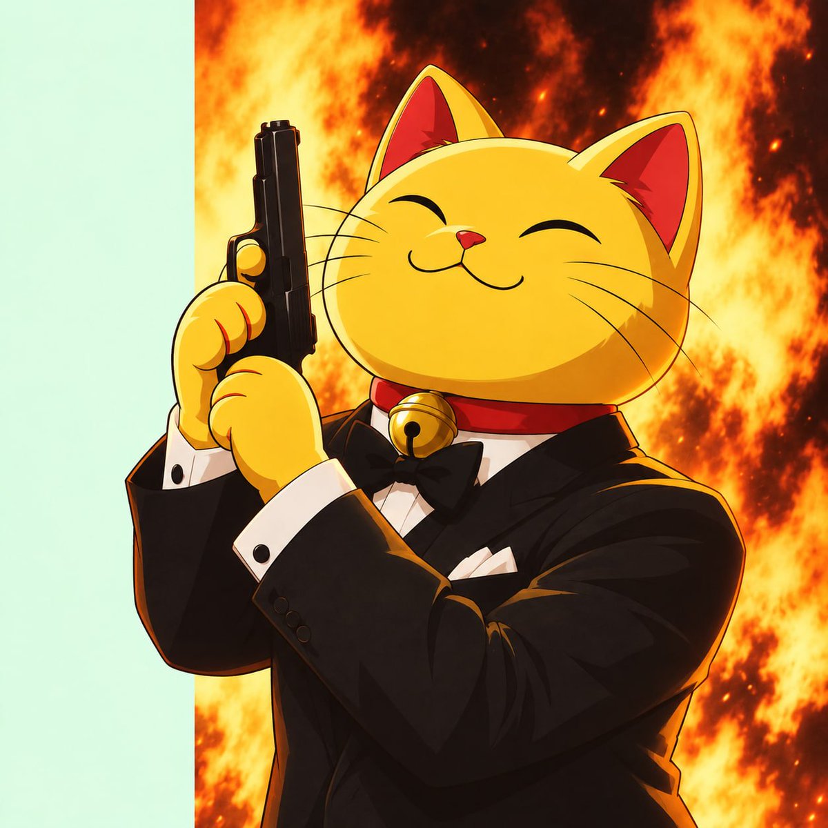 zhao_cai_mao_'s tweet photo. @Spigg1115 We know what you are talking about. 

And we have a hunch there will be a lot more gold in your future 😼 https://t.co/8wtfmYCuyG