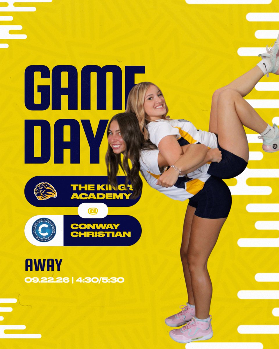 kingsathl's tweet photo. Volleyball hits the road for a region match! 
Elementary soccer hosts Maranatha. 
MS Upper Volleyball is on the road at Westside. 
#GOLions https://t.co/izPKXpY7DL