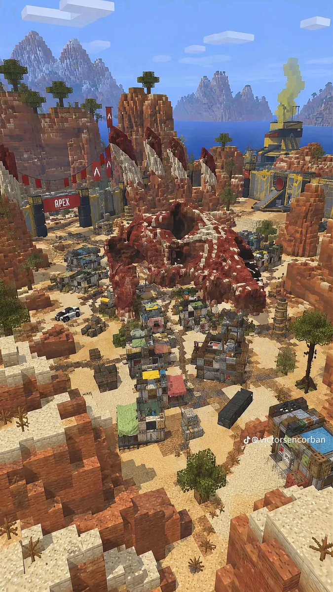 RokGuidess's tweet photo. Apex legends x Mine Craft. Crazy work https://t.co/3qj5mZ68UI