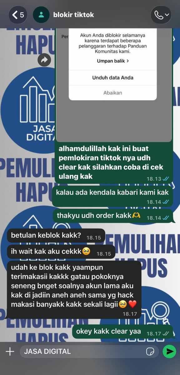 susankairupan's tweet photo. OPEN JASA BALIKIN AKUN/PEMULIHAN AKUN SOSMED 

~~ pulihkan akun / pulihin akun
~~ sadap wa
~~ hapus akun
~~ hack akun 
~~ lacak lokasi
~~ reset hp

[gmail,tiktok,instagram,twitter/x
line,linkedln,yt,shoppe]DLL***

KONSULTASI?WHATSAPP DI BIO
#zonauang https://t.co/hKa9pqBQSZ
