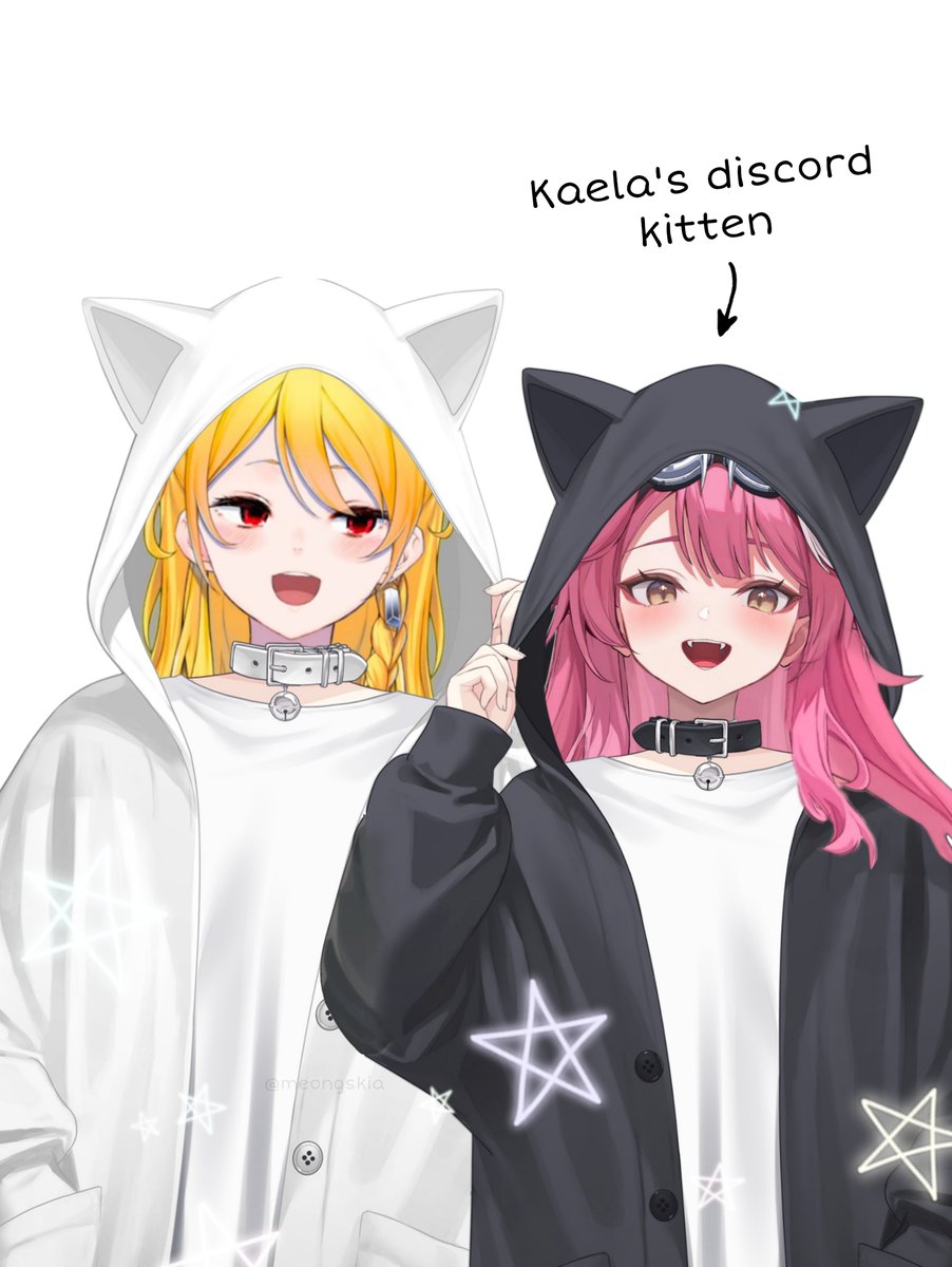 meongskia's tweet photo. Blacksmith and her (discord) kitten 🐱 https://t.co/Ye8pxAZVPp