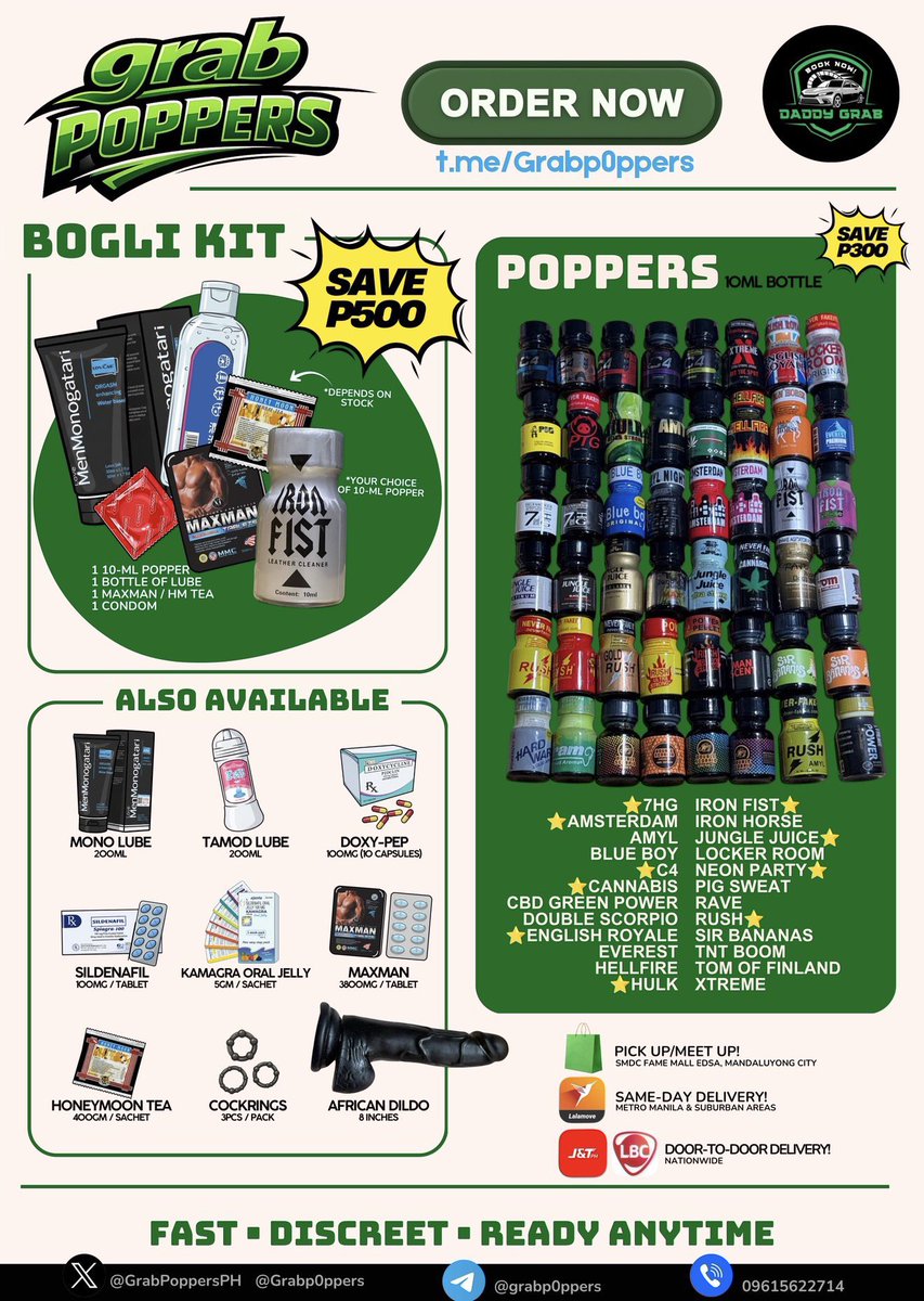mrjntrrs's tweet photo. LF POPPERS, SEX-TOYS &amp; LUBES??? @GrabPoppersPH @grabp0ppers DM him for affordable and perfect scent to be wild🔥 https://t.co/njWTI1sNZp