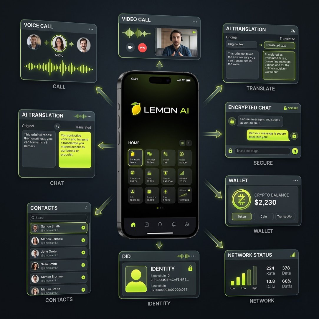 lemonai__'s tweet photo. 🍋 Lemon AI is building a smarter digital ecosystem 🚀

AI translation, voice &amp; video calls, encrypted chat, digital identity, crypto wallet, and Web3 connectivity — all brought together in one platform.

#LemonAI #AI #Web3 #Blockchain #Crypto https://t.co/pr2P9dVKv6