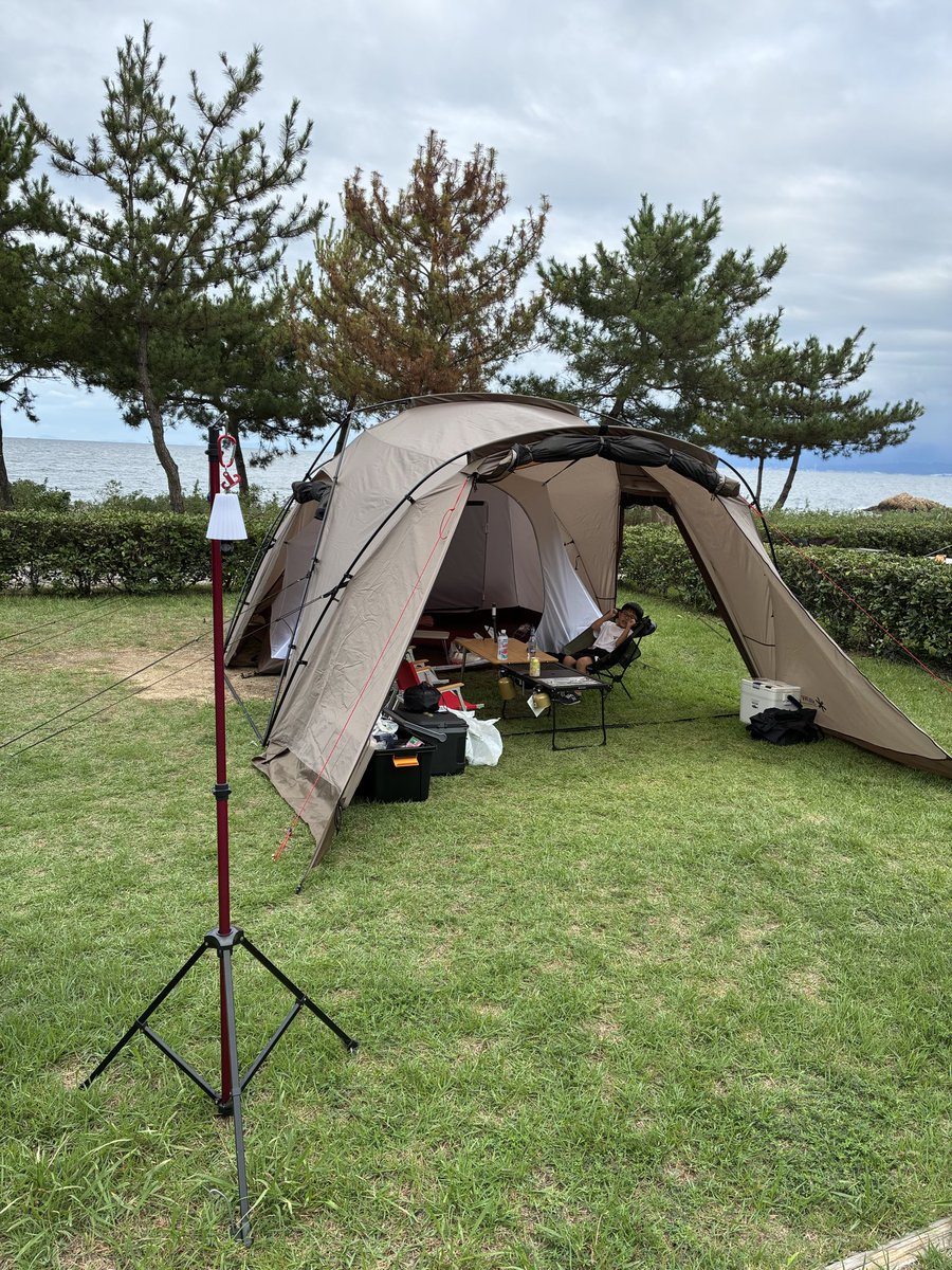 Nimo2992Nimo's tweet photo. #スノーピーク
#ランドネストシェルター
#ブラックエディション
#IGT #雪峰苑
#キャンプ　#今治 https://t.co/wbGpcJLPMK