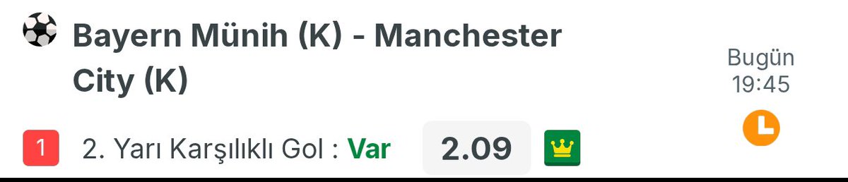 HenryElit's tweet photo. 🔴 DİKKAT 

BAYERN MÜNİH ( K ) - MANCHESTER CİTY ( K ) 🏟️

- Genel Bir Bet Düşüşü Oldu Takipte Bulunduk Ekipçe 1.30 - 1.26 Kadar Düşüş Sağlamış 😳

Denenebilir O Yüzden. https://t.co/EZqubgyG3p