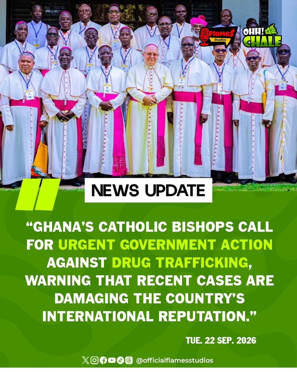 flamesstudios's tweet photo. 🇬🇭 Mahama calls for more opportunities for youth and Global South financing.

🚨 Catholic Bishops demand action on drug trafficking.

🇬🇧 Manchester to host the 2027 G20 Summit.

🇺🇳 UNGA opens with wars, AI and climate in focus.

#FlamesStudios #ohchale #morningbrief https://t.co/5sWYwGAqmb