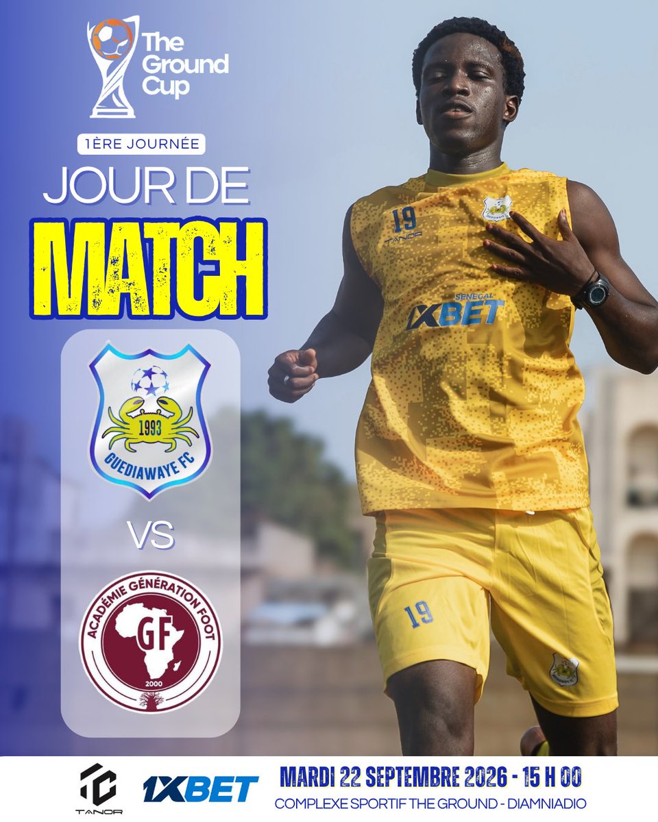 fc_guediawaye's tweet photo. Tournoi THE GROUND DGPU CUP : la team effectue sa première sortie cet après midi 🟡🔵✌🏼
#GuédiawayeFC #GFC #PréparationHivernale #TeamGFC #AllezGFC #LesCrabes https://t.co/yn7XL8RKz6