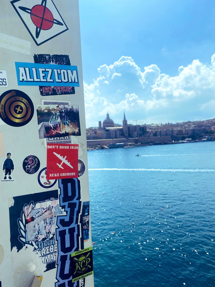 AndysBus's tweet photo. Last of an iconic sticker pride  of place over looking Valletta 🇲🇹 @chopperimp https://t.co/PnDPPzcINm