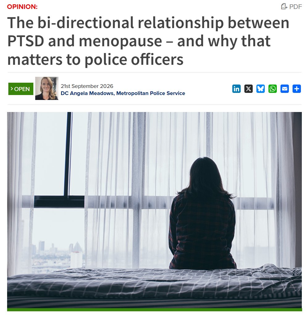The bi-directional relationship between PTSD and menopause – and why that matters to police officers