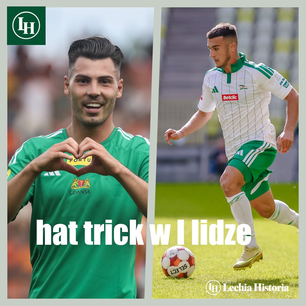 LechiaHistoria's tweet photo. ⚽ Hat-tricki Lechii na drugim poziomie rozgrywkowym w XXI wieku!
🇪🇸 Luis Fernández
📅 22.07.2023
Chrobry Głogów – Lechia Gdańsk 2:4
⚽ 45′, 53′ (k), 66′ (k)

🇺🇦 Artur Szach
📅 19.09.2026
Lechia Gdańsk – Stal Mielec 7:1
⚽ 12′, 49′, 63′
fot. https://t.co/ClcGHYhLd2 https://t.co/bFU4Scos6M