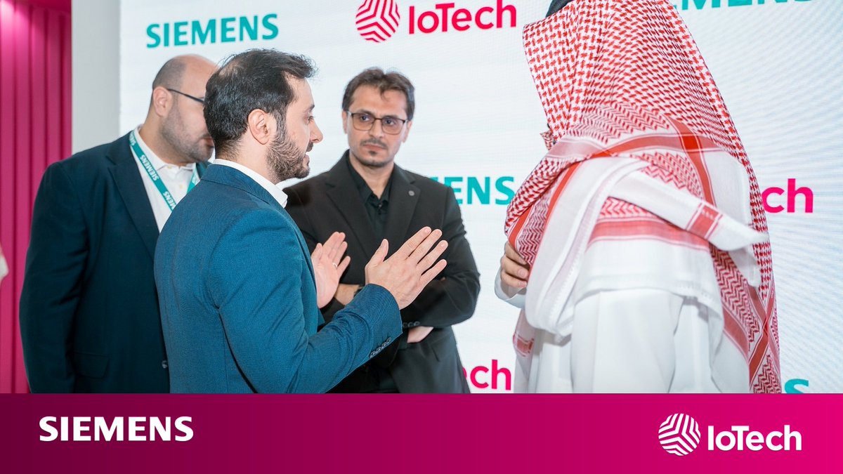 IoTechsa's tweet photo. وقّعت IoTech مذكرة تفاهم مع Siemens لتعزيز التعاون في حلول إنترنت الأشياء والمباني الذكية، ودعم
الكفاءة والاستدامة .
IoTech signed an MoU with Siemens to advance IoT and smart building solutions, efficiency and
sustainability.
#IoTech #Siemens #IoT #SmartBuildings #DigitalTransformation #Sustainability #SFMA26