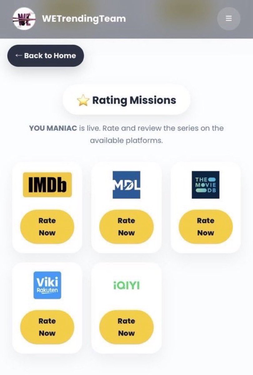 WETrendingTeam's tweet photo. 🚨 WESTIES, WE URGENTLY NEED YOUR HELP WITH THE RATINGS! 🚨

YOUMANIAC EP4 RATING
#YouManiacSeries

🔗 https://t.co/obLTbBFUOc
📍 Rate on:   IMDb • MDL 

Episode 1 is currently at 8.9—the lowest-rated episode and the only one still in the 8-point range. It is pulling down the series rating, which remains stuck at 8.7. 🥹

There are so many Westies here, so please—can everyone spare just 10 minutes?

1️⃣ Rate and review the series first
2️⃣ Rate and review every individual episode, especially Episode 1
3️⃣ Leave a positive and honest review

Please don’t assume that other people will do it. We desperately need everyone to participate. If you watched and loved YOU MANIAC, please show that support where it matters too. Every rating and review counts! 🙏😭