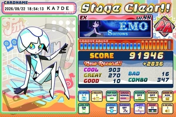 ka7_chang's tweet photo. 出来なかった曲はいつの間にか出来るようになるぜ！これが地力の向上…… https://t.co/9tZeZMH8NO