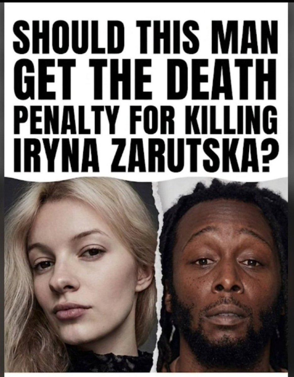 honeymoon250's tweet photo. Should this man get the d*ath penalty for k*lling IRYANA ZARUTSKA⁉️ https://t.co/o5STGMLD9e