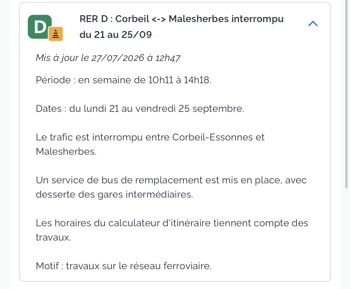 Plusdetrains's tweet photo. SNCF Réseau nous explique qu’ils doivent fermer les lignes en soirée car les 4 heures de pause nocturne ne sont pas suffisantes pour débuter, faire puis clôturer les travaux de nuit. 
En revanche, fermer une ligne pendant 4 heures en pleine journée ça fonctionne ?
@PhilippeTabarot il est essentiel qu’il y ait une autorité pour surveiller et valider l’organisation des travaux ferroviaires : les fermetures sont 20 fois plus fréquentes sur les lignes SNCF que sur les lignes RATP.