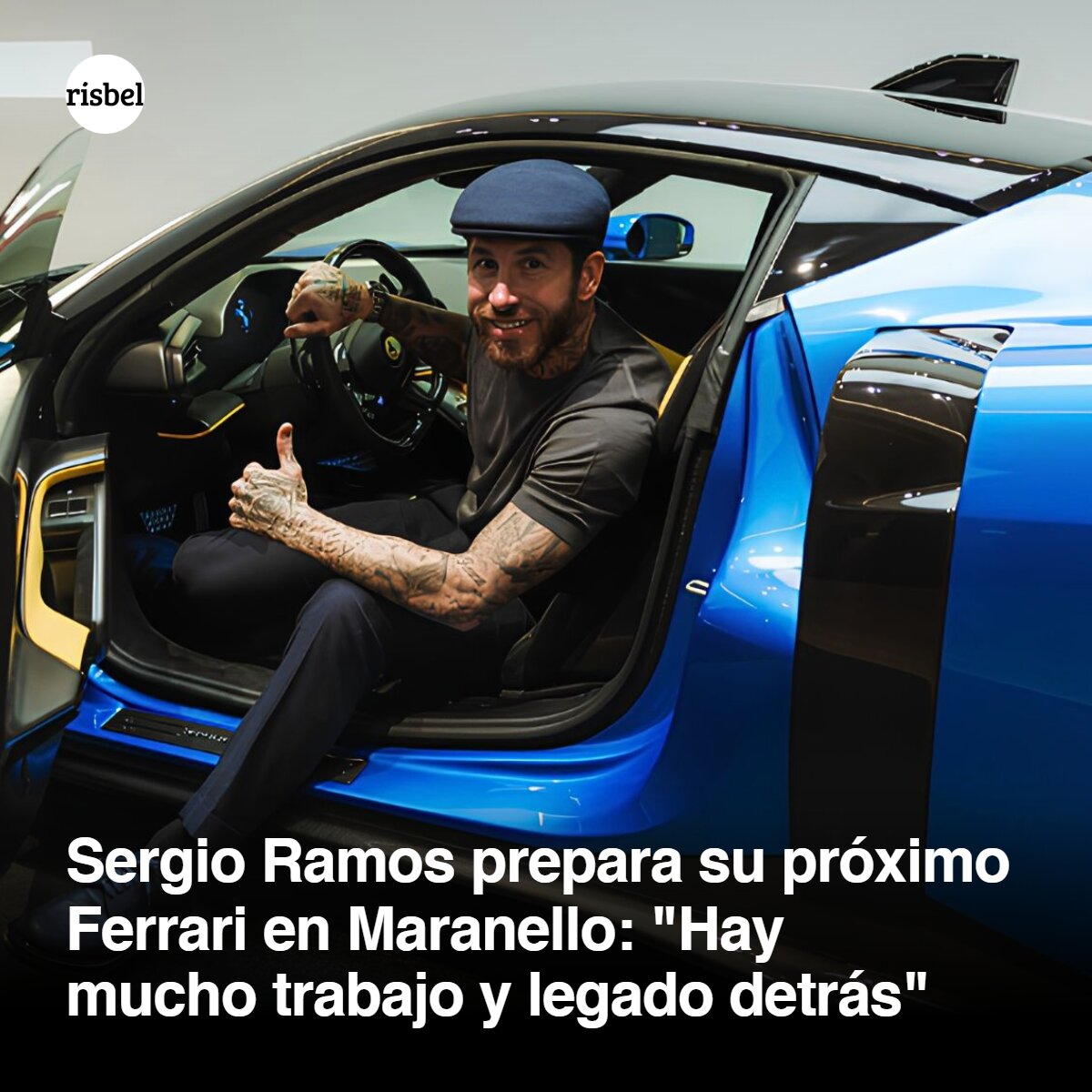 RisbelMag's tweet photo. Sergio Ramos muestra desde la sede de Ferrari parte del proceso de personalización de su próximo coche junto al arquitecto y diseñador de automóviles italiano Flavio Manzoni.
#SergioRamos https://t.co/BjkbTmU0Wy