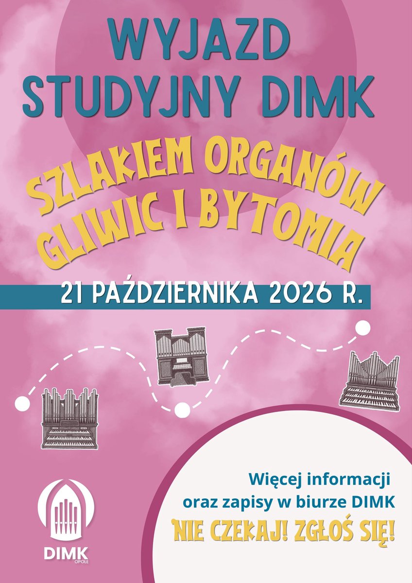 DIMKopole's tweet photo. Drodzy Uczniowie! 😃 Zapraszamy na wspaniałą wycieczkę organowo- muzycznym szlakiem! 🤩 Moc atrakcji gwarantowana! 😁🎹🎶 https://t.co/uT7aelbcwG