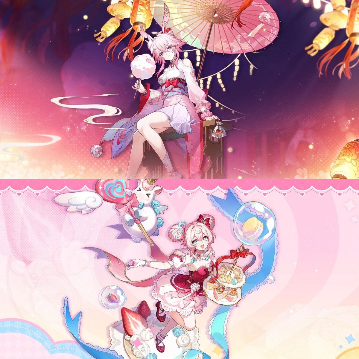 Hanacchii64's tweet photo. HERE WE GOOO!!! Evanescia or Hyacine skin giveaway! 
1 winner can pick one of the skins!

~Rules~
- Follow me!
- Like &amp; RT this post! 

Ends 30th September - winners will receive their prize when the skins are released! https://t.co/cJ7TX660aD