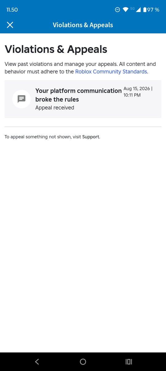 Nayxa5's tweet photo. We need to make this visible for all people.
We are tired of AI Moderation Systems in Roblox which terminates your accounts without any human interaction.
On top of that their support system and moderation system ignores most people unless they are famous.
https://t.co/iUSkF1KKIf https://t.co/BsSsRZpwCX