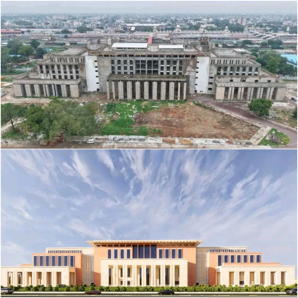 lucknow_index's tweet photo. Magnificent 2nd Entry of Charbagh Railway Terminal in Lucknow taking its shape gradually 🔥 https://t.co/1kF26VCzEJ